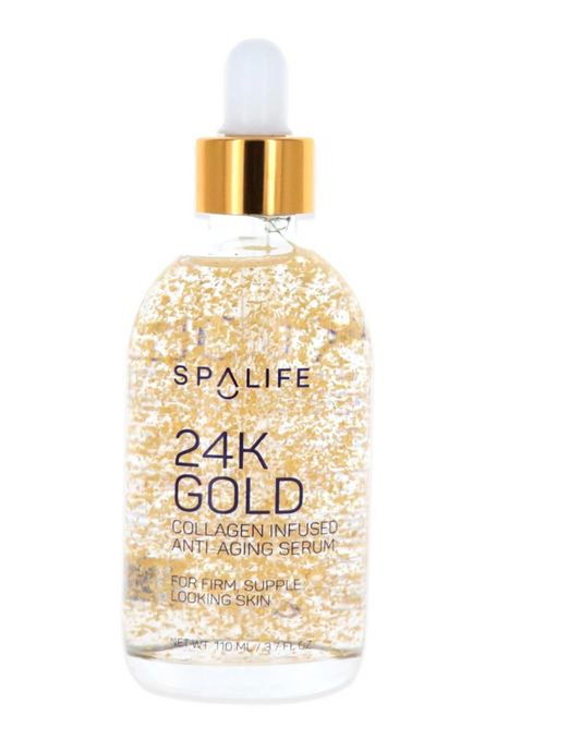 SERUM COREANO  nutritivo de oro y plata antienvejecimiento (oro de 24 quilates y colágeno) 3.7 fl oz (3.7 onzas líquidas) - Aumenta la firmeza, la hidratación y la luminosidad