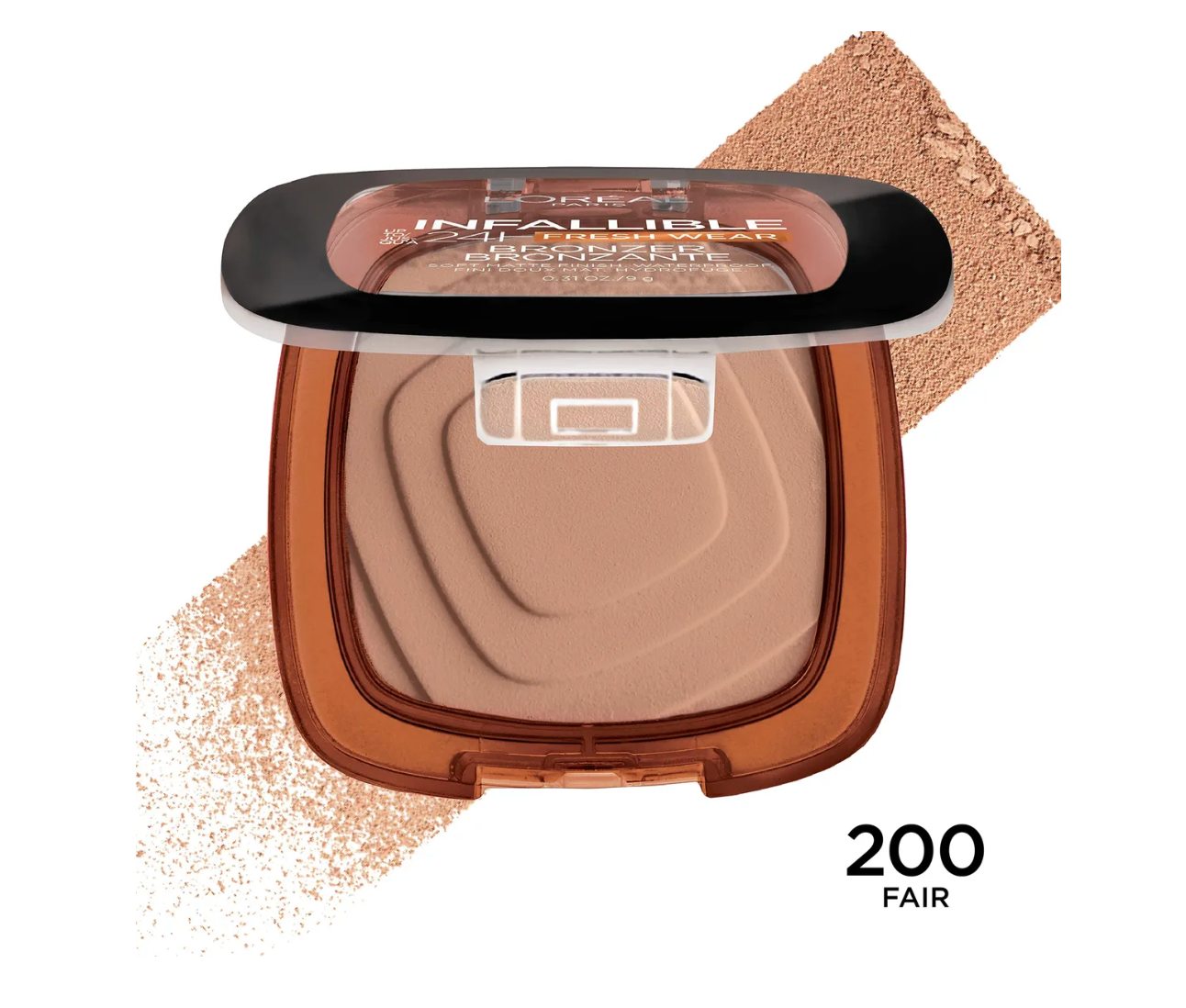 Polvo Bronceador L’Oréal Infallible Fresh Wear Tono 200 Fair 9g – Acabado Natural y Duradero