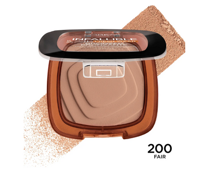 Polvo Bronceador L’Oréal Infallible Fresh Wear Tono 200 Fair 9g – Acabado Natural y Duradero