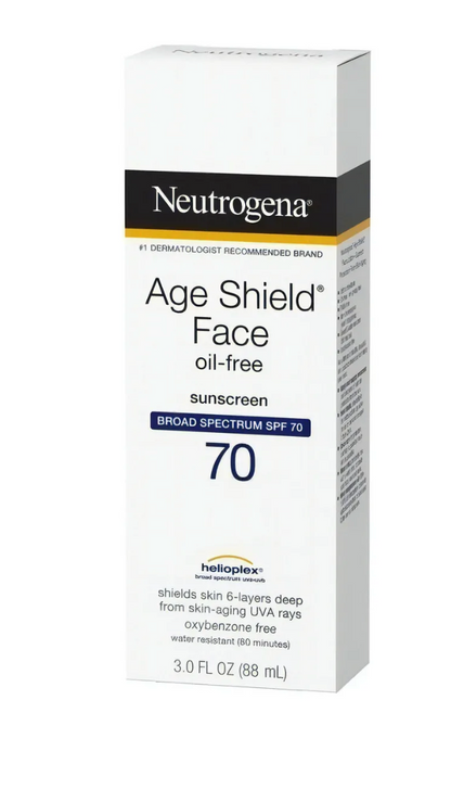 Protector solar Neutrogena Oil-Free Age Shield Face 70FPS