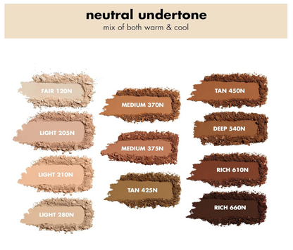 e.l.f. Base de maquillaje en polvo de camuflaje, ligera, con infusión de imprimación, para construir y de larga duración, cobertura media a completa