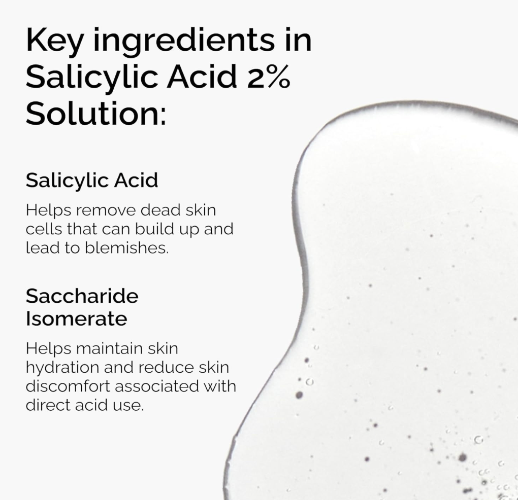 The Ordinary Solución de ácido salicílico al 2%, suero para combatir el acné para piel propensa a imperfecciones