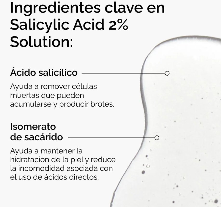 Suero de Ácido Salicílico Salicylic Acid 2% Solution - 30 ml THE ORDINARY
