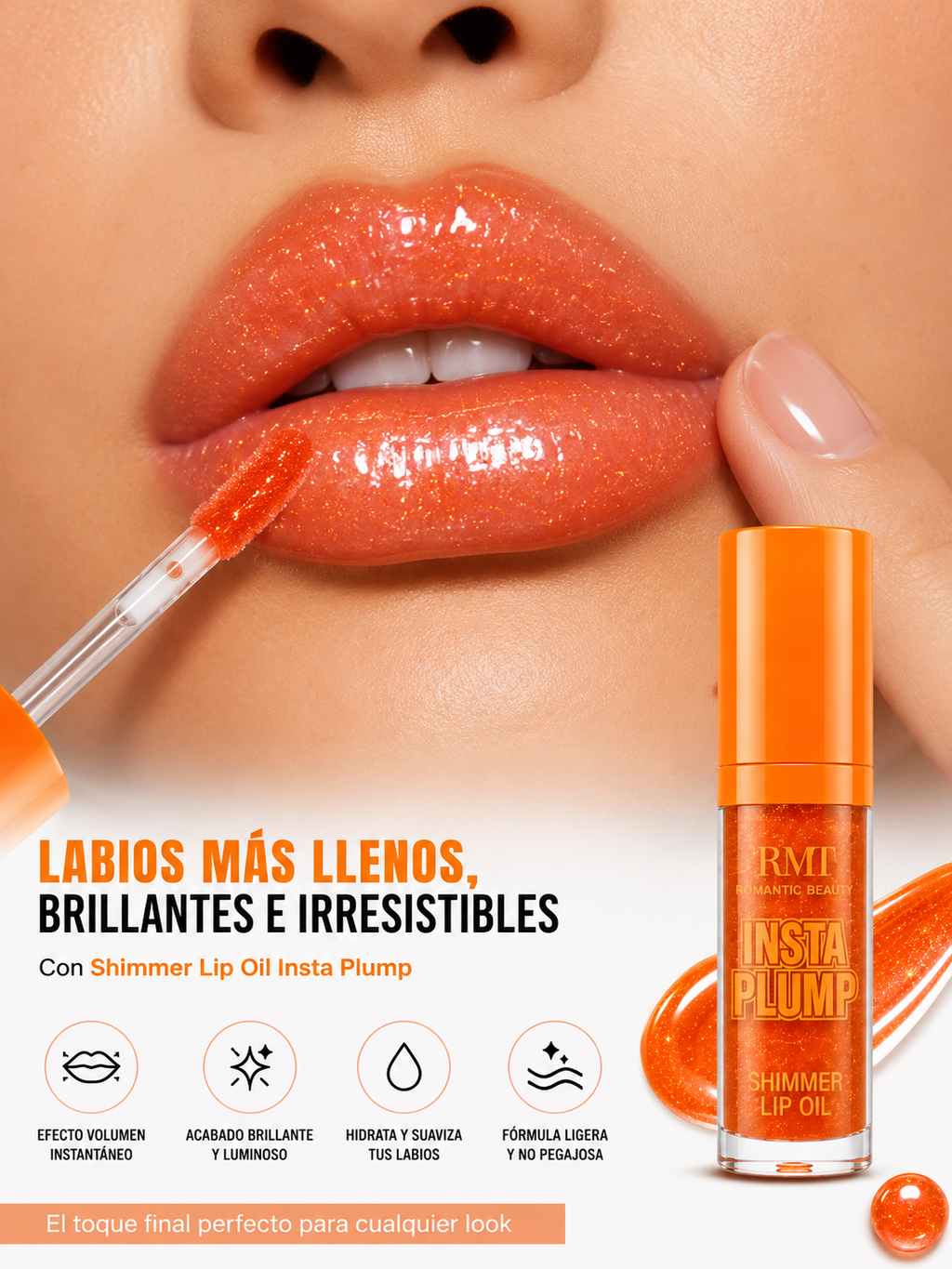 VOLUMINIZADOR DE LABIOS SHIMMER LIP GLOSS INSTA PLUMP